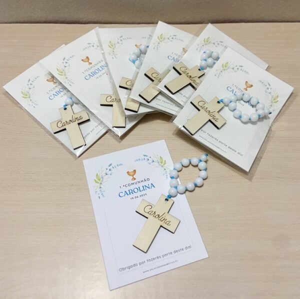 Dezena com cruz personalizada