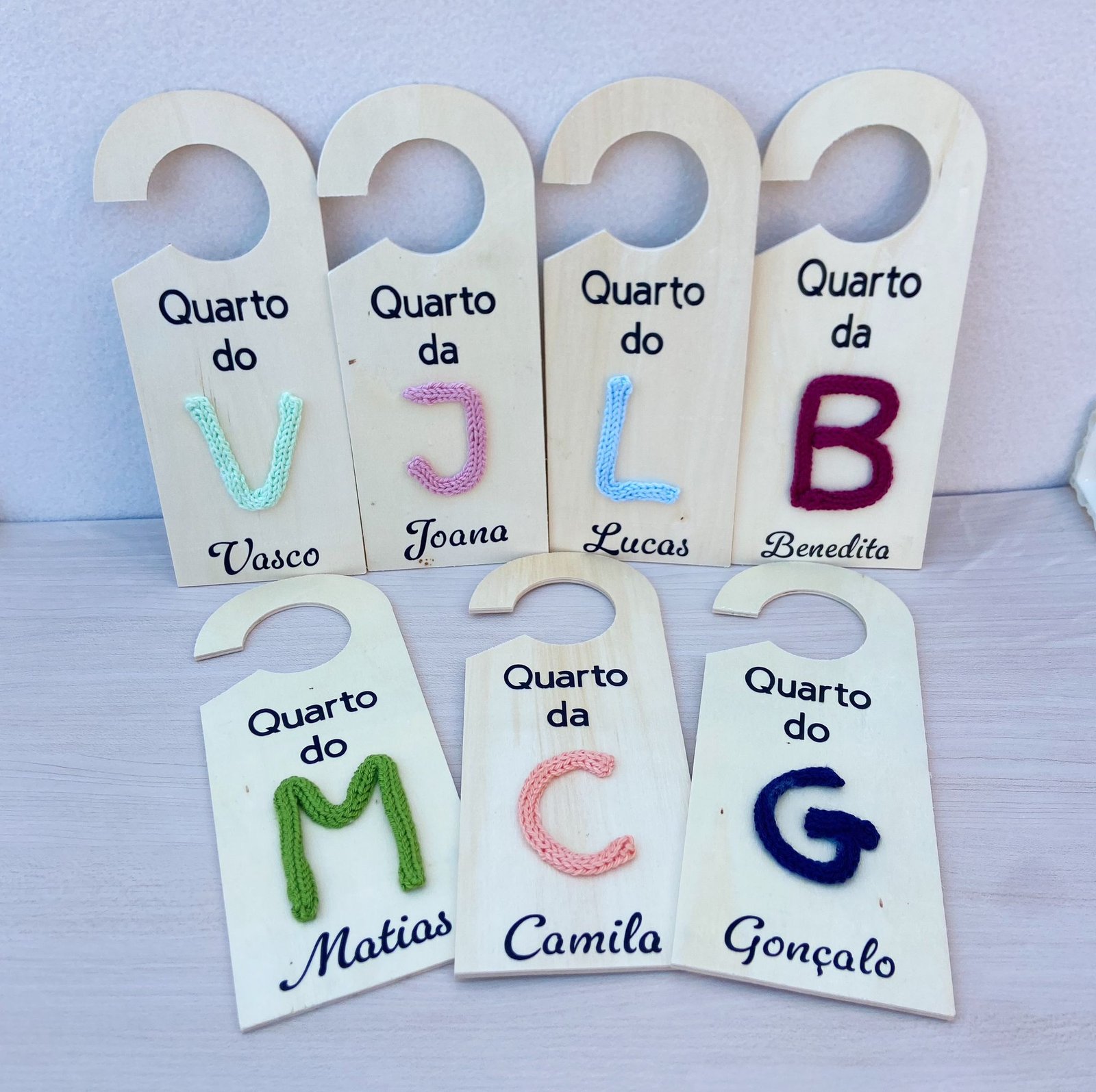 Placa para quarto de criança