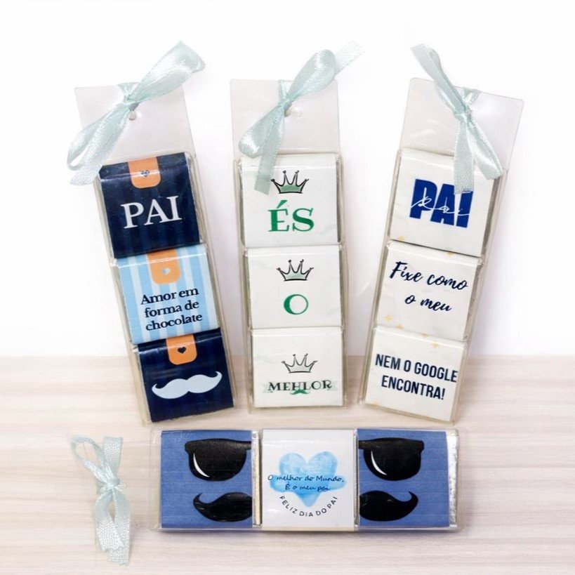 Mini Chocolates Personalizados Dia do Pai